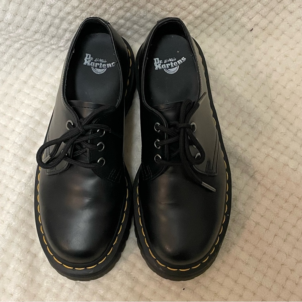 Dr. Martens Black Platform Quad oxfords size 7 - Picture 3 of 10